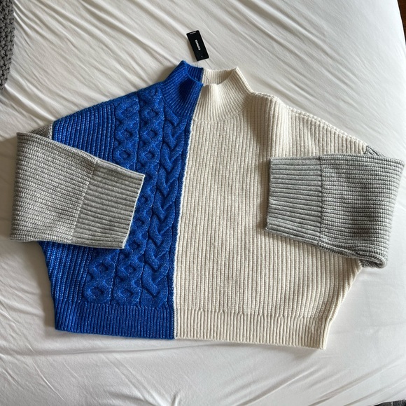 Express Color Block Sweater - Picture 4 of 9